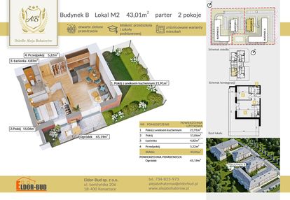 Prestiżowe mieszkanie z ogródkiem – aleja bohaterów