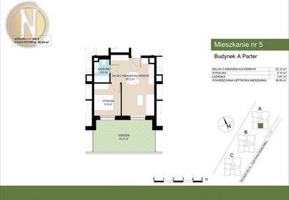 Gustawa morcinka | 36,09 m2 - 2 pok | new