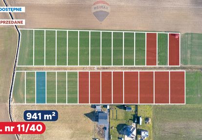Działka z wz, blisko gąsek o pow. 941 m2!