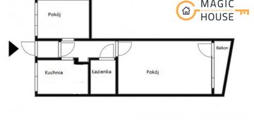 2 pokoje po remoncie | balkon | 10 min do plaży |