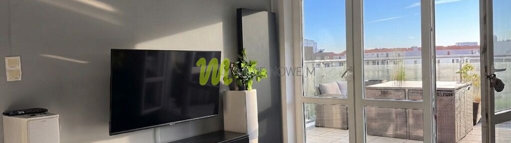 2 pokoje, ogromny taras 25m2, miejsce postojowe