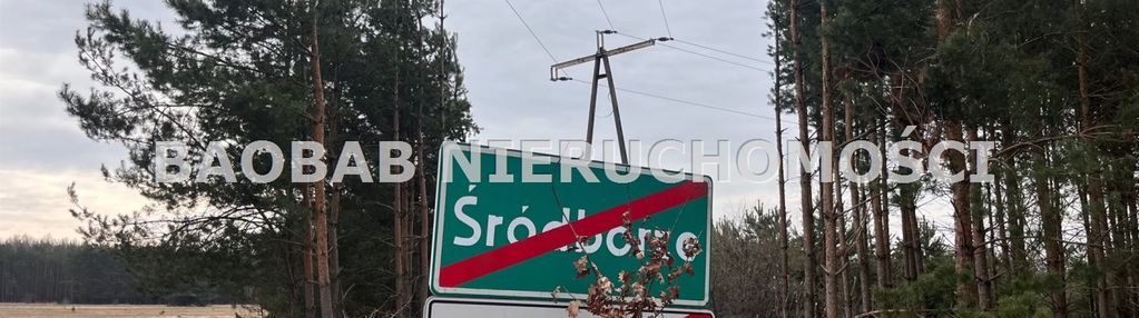 Piękna działka 1,3 ha na końcu wsi sródborze (wz)