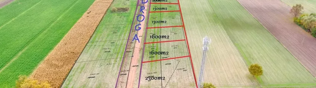 Działka na sprzedaż 1300m2