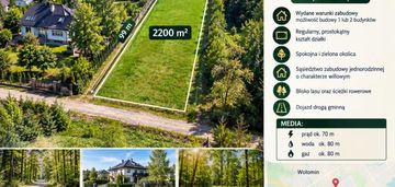 Atrakcyjna działka 2200 m² z warunkami zabudowy