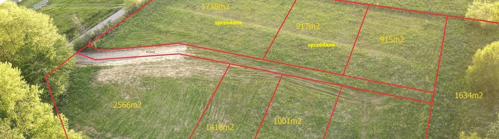 Posadowa mogilska k/nowy sącz działka bud.1418 m2