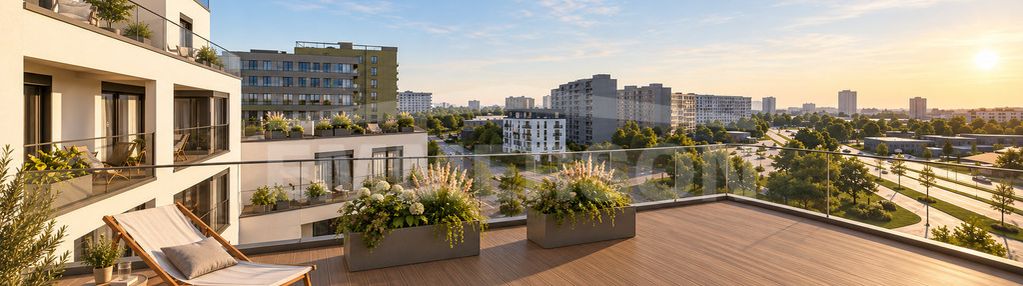 Inwestycyjne z widokowym tarasem 25,80m2