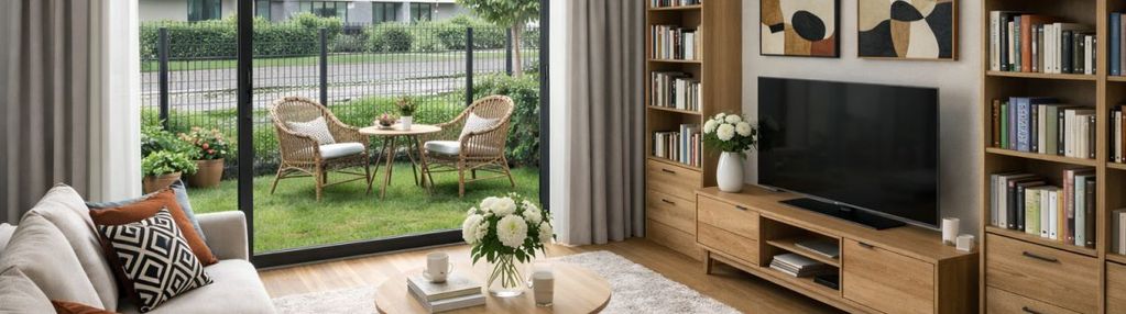 Mieszkanie z dwoma ogródkami na mokotowie