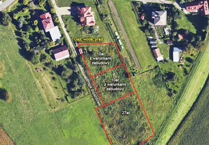 Na sprzedaż 3 działki budowlane w przemyślu