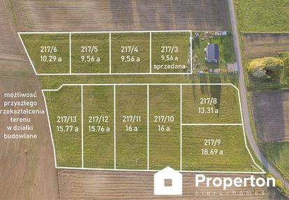 Działka 13,31a z warunkami zabudowy