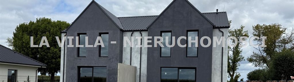 Nowoczesny dom w zabudowie bliźniaczej w dąbczu