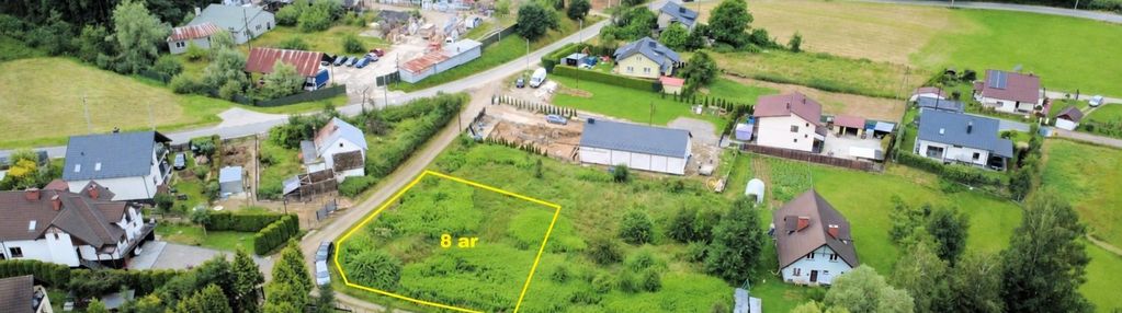 Mystków – działka 8 arów blisko nowego sącza