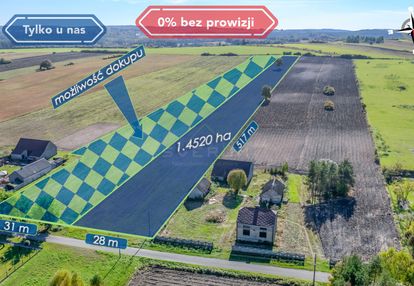 Duża działka budowlana pabianice gm. janów