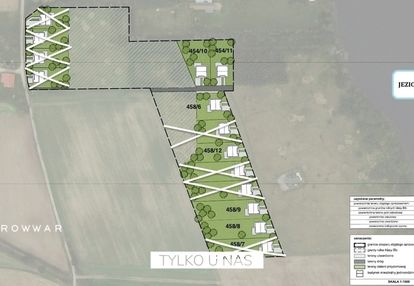 Działki z dostępem jeziora kuchennego, wydane wz