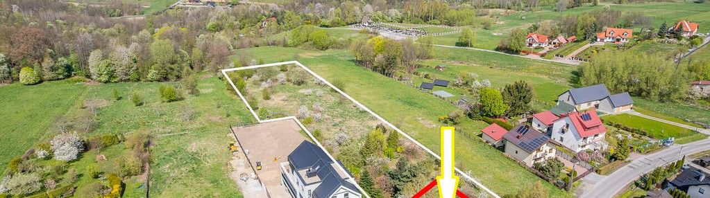 Działka z mediami wjazd z asfaltu