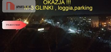 Okazja m-3 loggia parking glinki