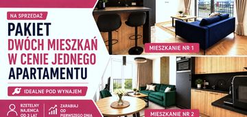 Gotowy pakiet dwóch mieszkań - najemca od 3 lat