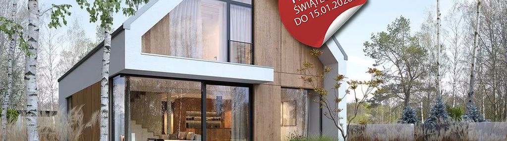 Nowoczesny dom 142m z tarasem, cianowice-skała