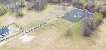 Działka nad rzeką , pow. 2842 m2 budy zosine / wz