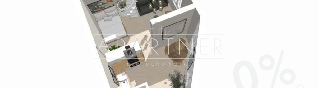 Duża kawalerka z antresolą 13 m kw