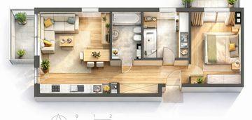 ⭐ ★ narożne  siewierz 3 pokoje 2 balkony ★ ⭐