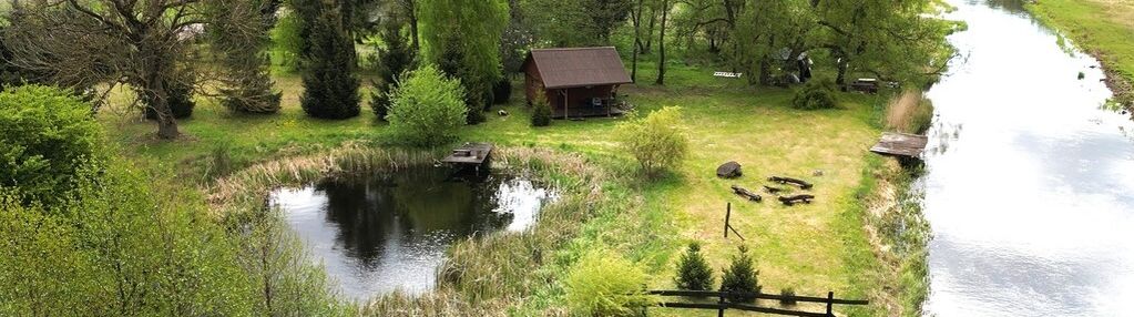 Działka 2300 m² z linią brzegową rzeki / mazury