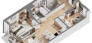 Nowość! 3 pokoje, balkon, salon 24m2, poddasze