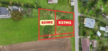 837m2 i 831m2 | media miejskie | łany wielkie |