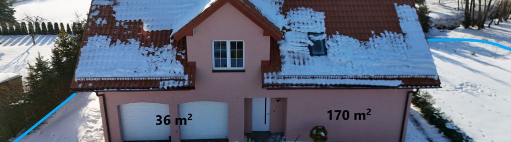 Dom 197 m² na działce 9000 m²; somonino; natura