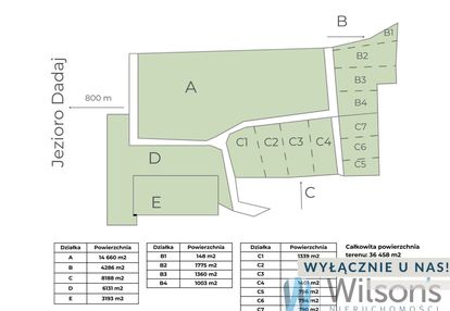 Działka c7 z  wz - rukławki , jezioro dadaj