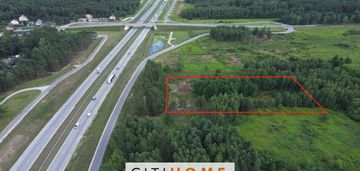 Działka przemysłowa przy autostradzie, cena brutto