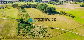 Działka o powierzchni 5,30 ha w gminie kościerzyna