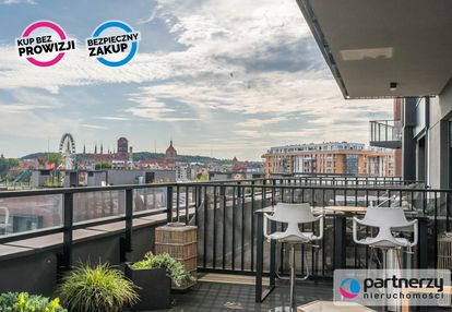 Taras 75m2 z widokiem na panoramę gdańska