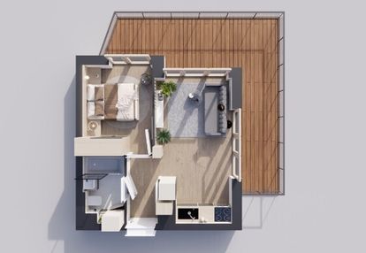 Sunrise park | mieszkanie nr 3.1 | 2 pokoje 32,56 m2 + balkon |