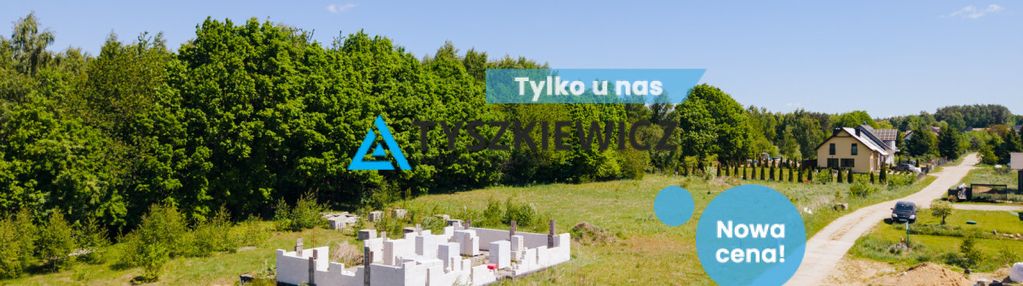Działka 1560 m² z rozpoczętą budową
