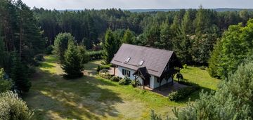 Wyjątkowy dom w środku lasu, bory tucholskie 2,5ha