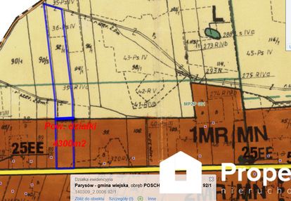 Działka bud. 4300 m² poschła, możliwy podział