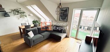 Dwupoziomowe 57m2 taras/komórka/miejsce postojowe