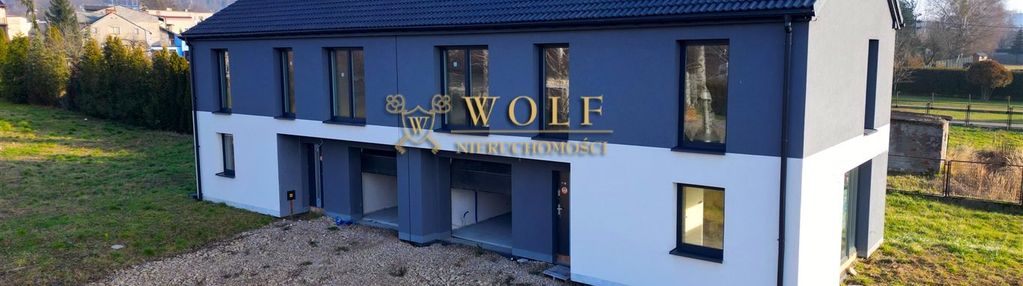 Nowoczesny dom w zabudowie bliźniaczej - rogoźnik