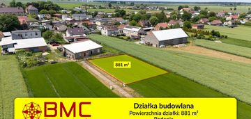 Działka budowlana radonia 881m2
