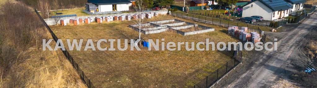 Działka we wsi wąwał z rozpoczętą budową
