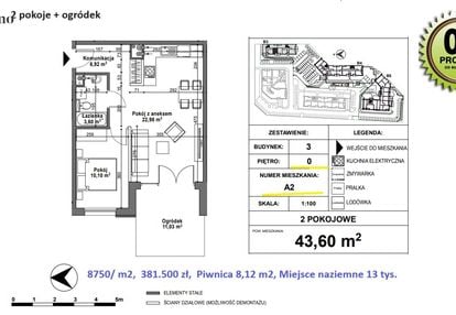 Atrakcyjne 2 pok z ogródkiem 11,01 m2