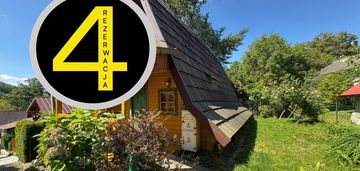 Przytulny, drewniany domek letniskowy - czchów