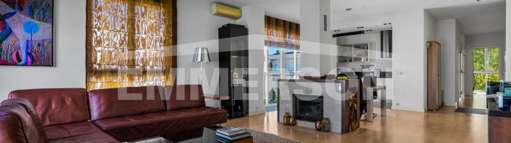 Apartament z kominkiem i tarasem w wilanowie.....