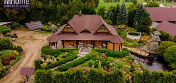 Dom z bali 200 m² | 6 sypialni | duża działka