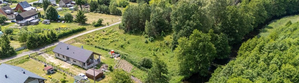 Działka skórka, gmina krajenka pow. 1741 m2, rzeka