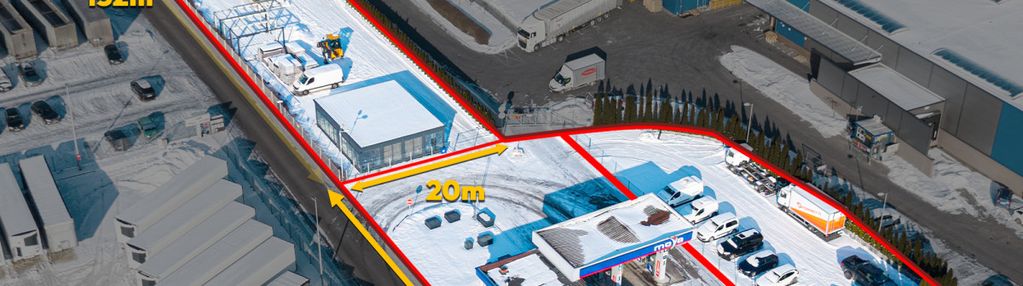 Stacja paliw moya + hala magazynowa