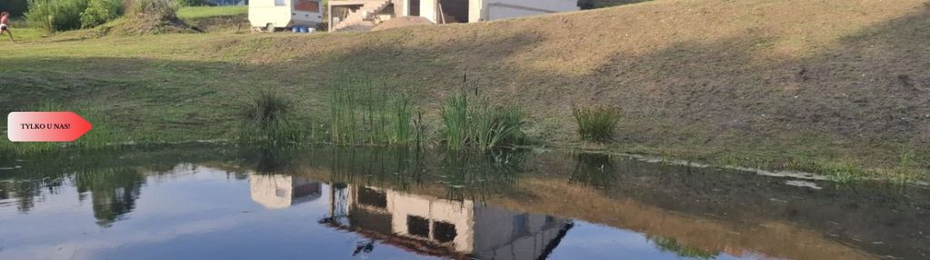 Dom w budowie nad rzeką dz. 2924 m²  natura 2000
