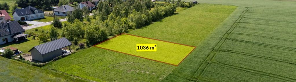 Działka budowlana 1036m2 mochała