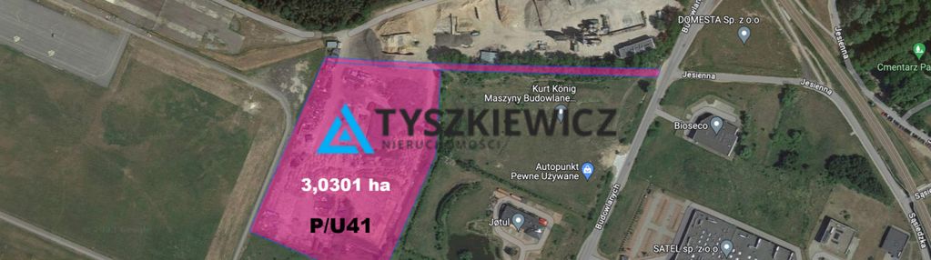 Działka produkcyjno-usługowa przy lotnisku