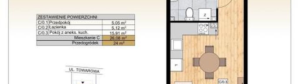 Osiedle perła centrum | kwalerka | ogródek | garaż